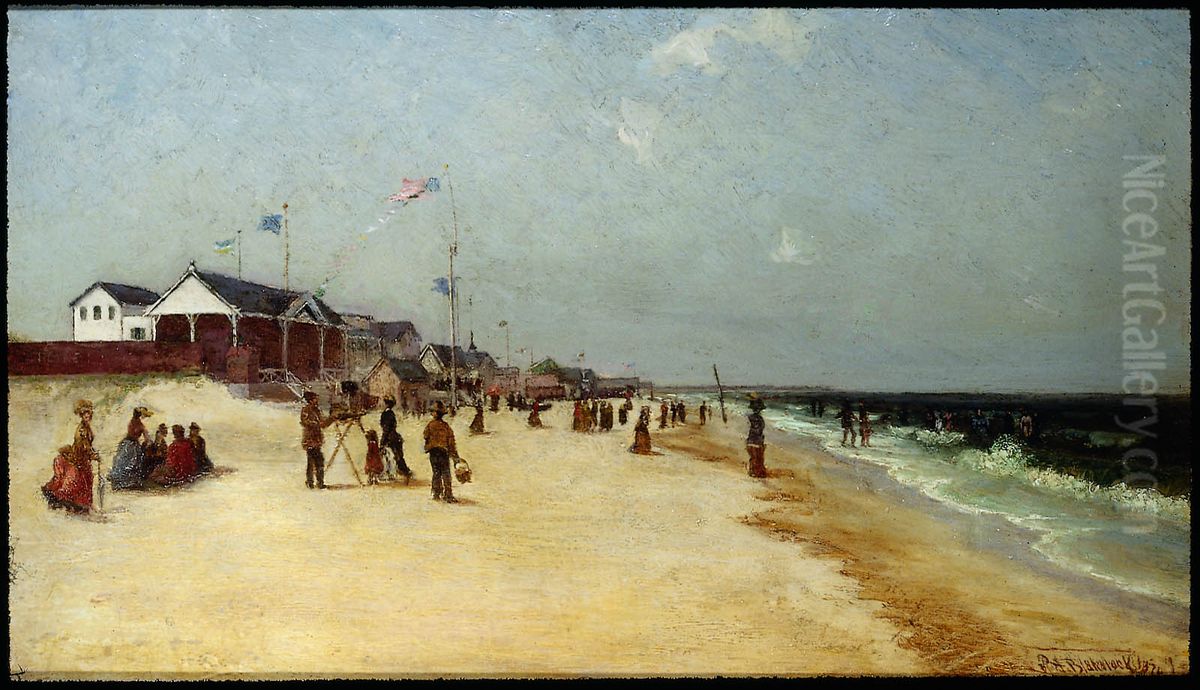 Rockaway Beach, Long Island, New York Oil Painting by Ralph Albert Blakelock