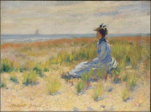 Girl Seated by the Sea