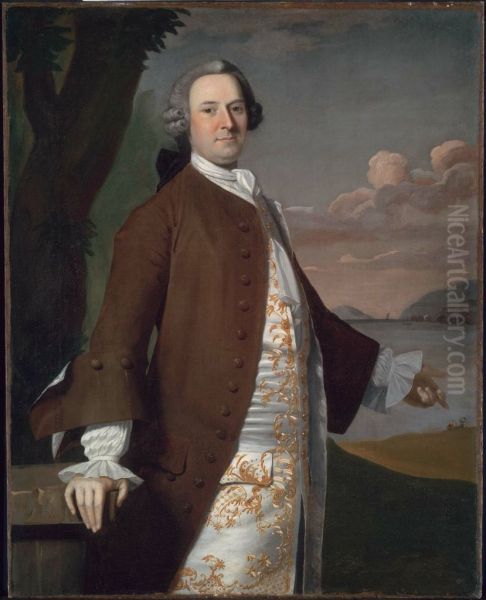 Isaac Winslow Oil Painting by Robert Feke