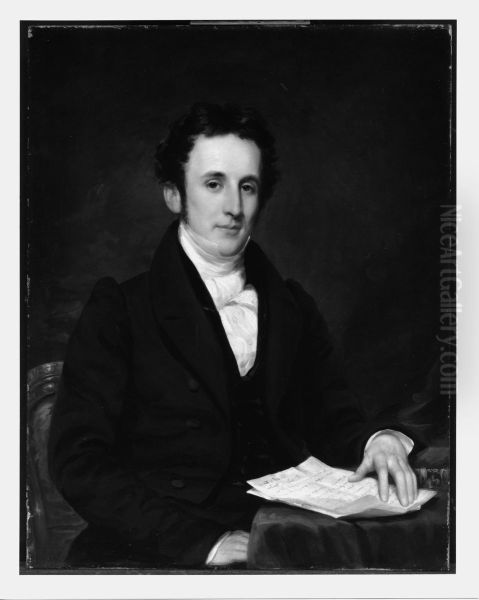 Charles Addoms Oil Painting by Samuel Lovett Waldo