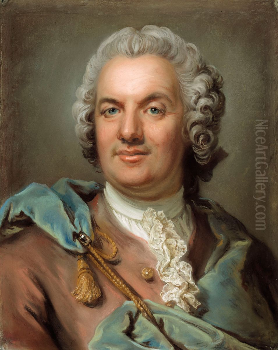The Philologist and the Counsellor of Secretary Johan Ihre Oil Painting by Gustaf Lundberg