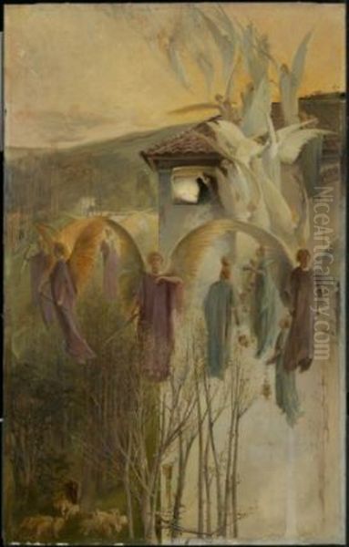 Le Berceau Oil Painting by Sarah Paxton Ball Dodson