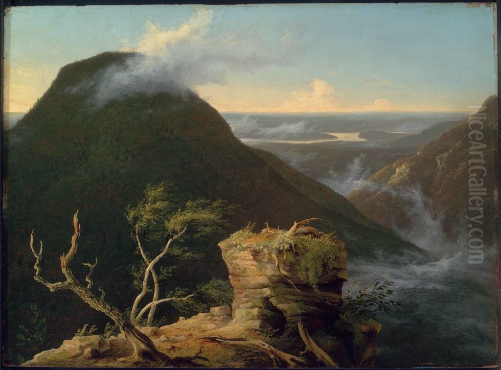 View of the Round-Top in the Catskill Mountains Oil Painting by Thomas Cole