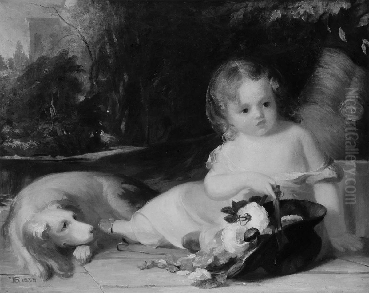 The Rosebud Oil Painting by Thomas Sully