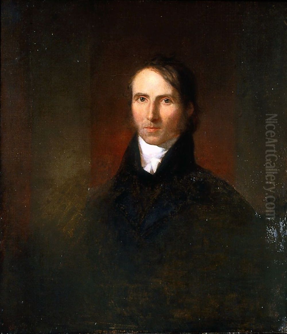 William Ellery Channing Oil Painting by Washington Allston