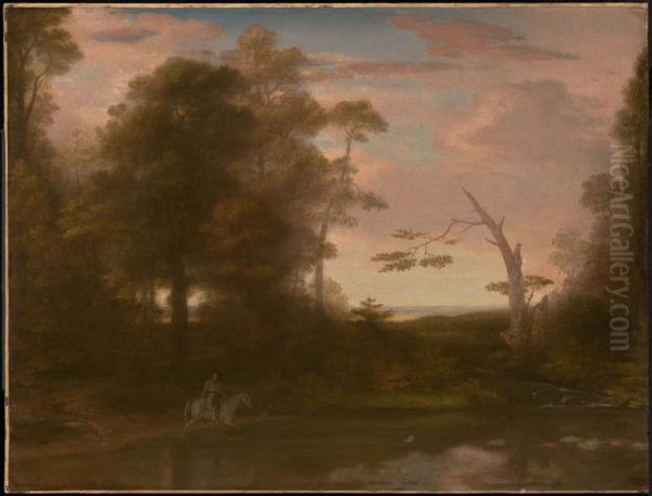 Time, Afternoon, with a Southwest Haze Oil Painting by Washington Allston