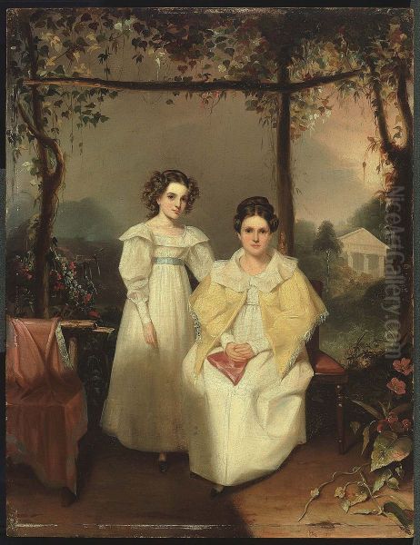 Margaret Oliver Colt and Mary Devereux Colt in the Gardens at 