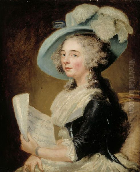 English singer Oil Painting by Carl Frederik von Breda