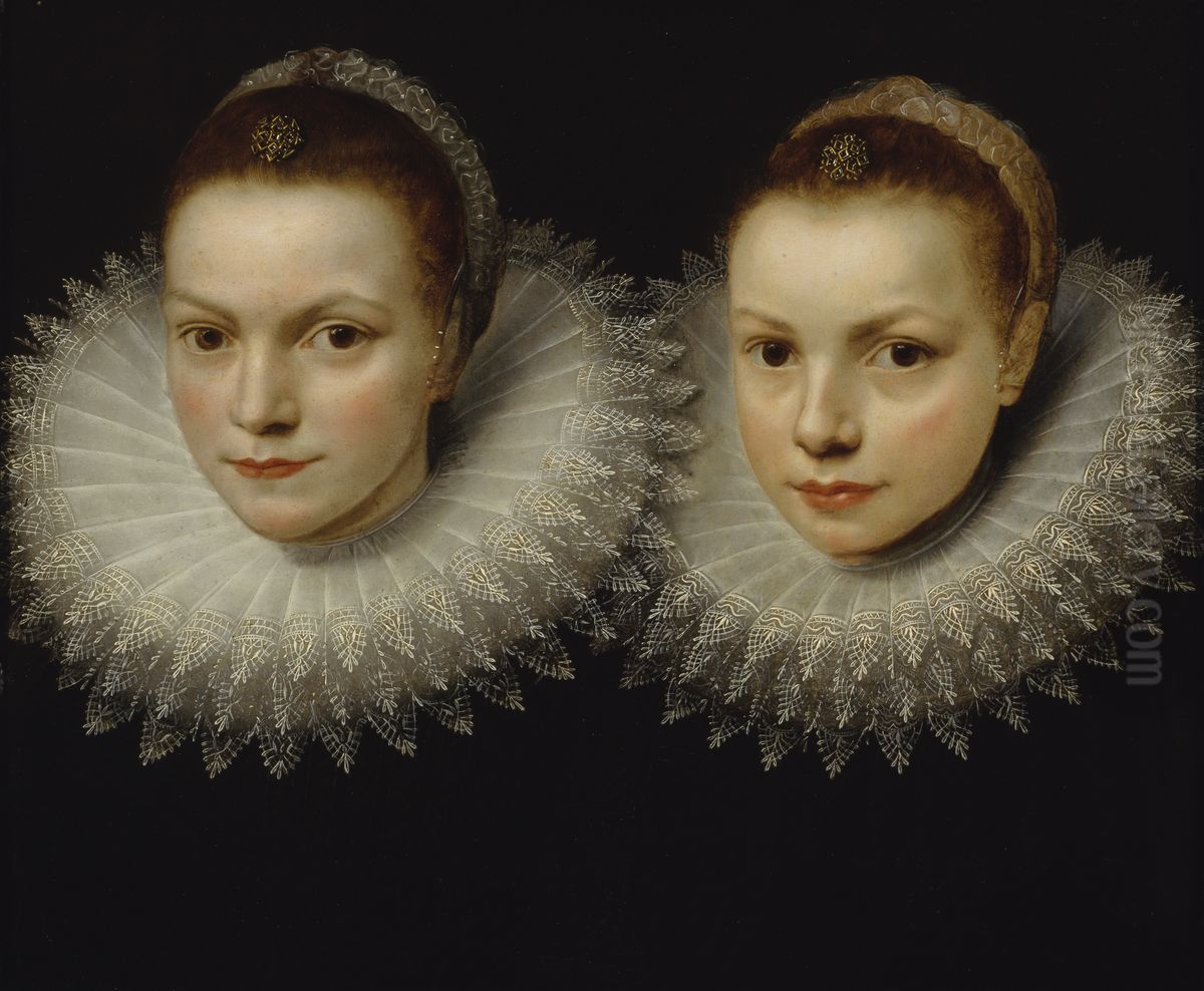 Two sisters Oil Painting by Cornelis De Vos