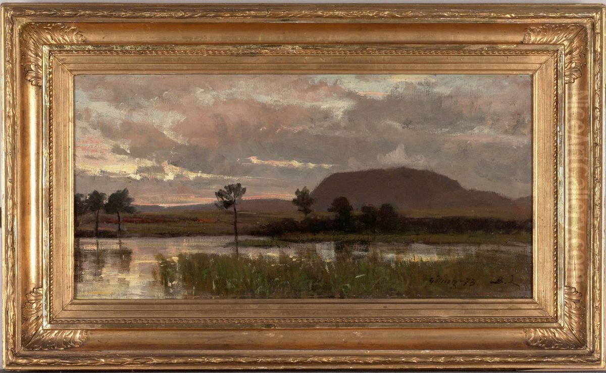 Landscape from the Surroundings of Goteborg Oil Painting by Berndt Lindholm