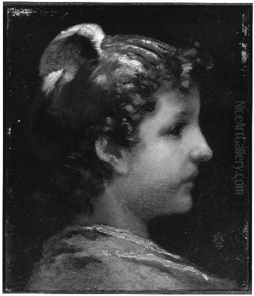 Enid Oil Painting by William Morris Hunt