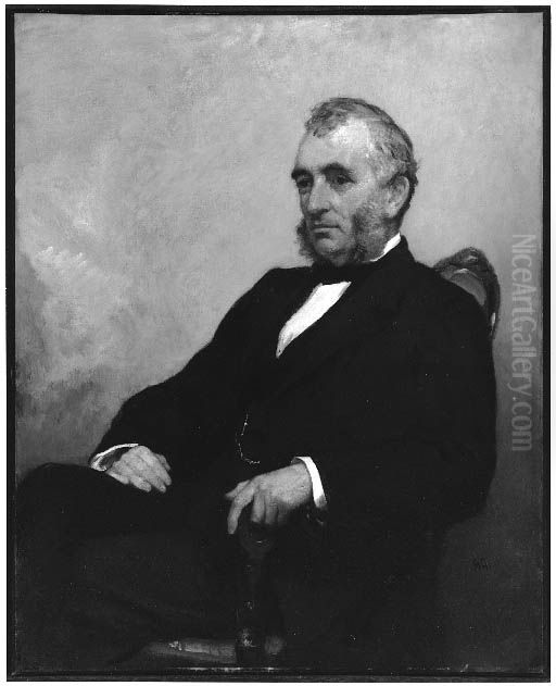 Charles J. Morrill Oil Painting by William Morris Hunt