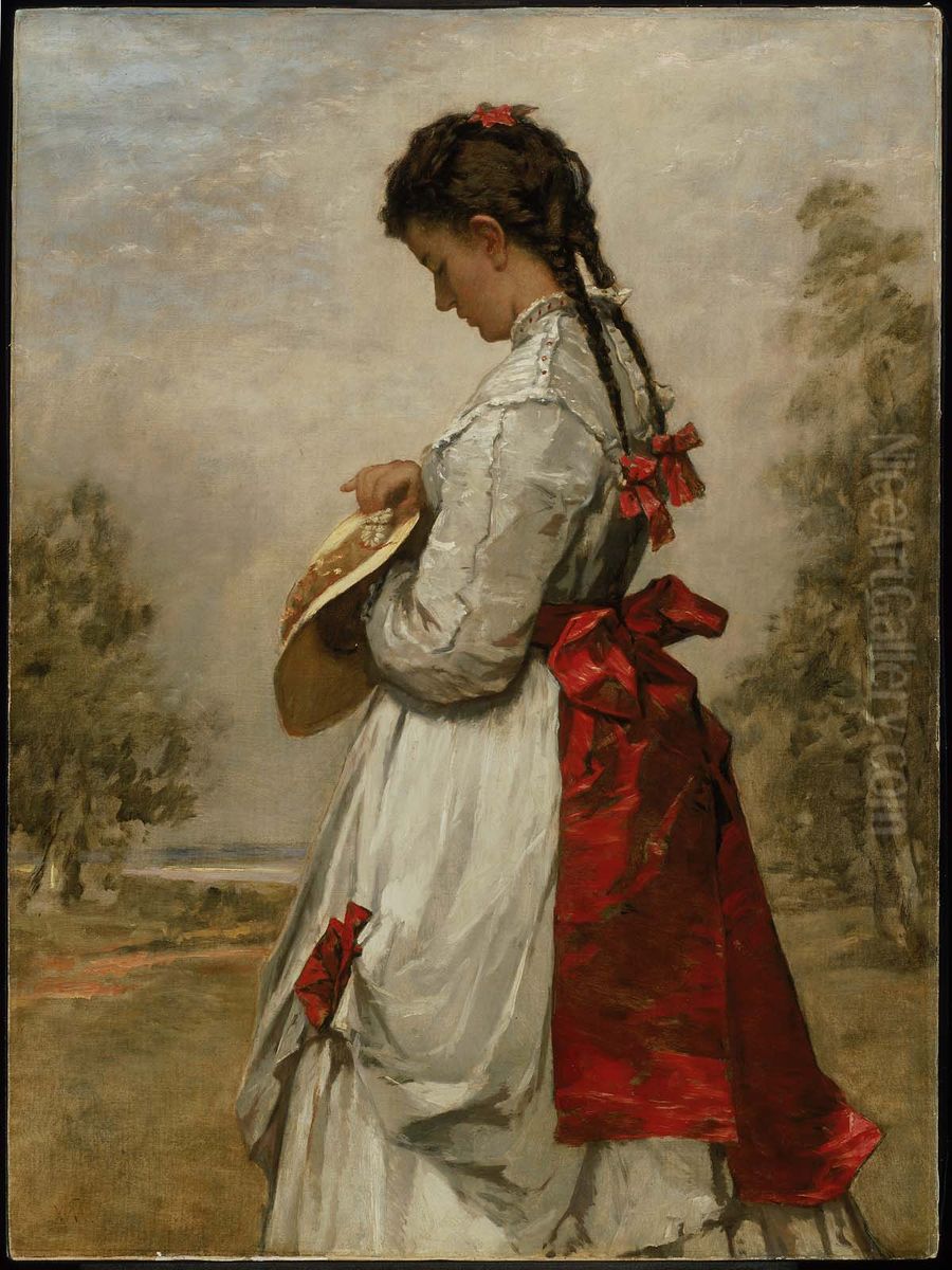 Marguerite Oil Painting by William Morris Hunt