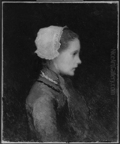 Head -- Daughter of Concierge Oil Painting by William Morris Hunt