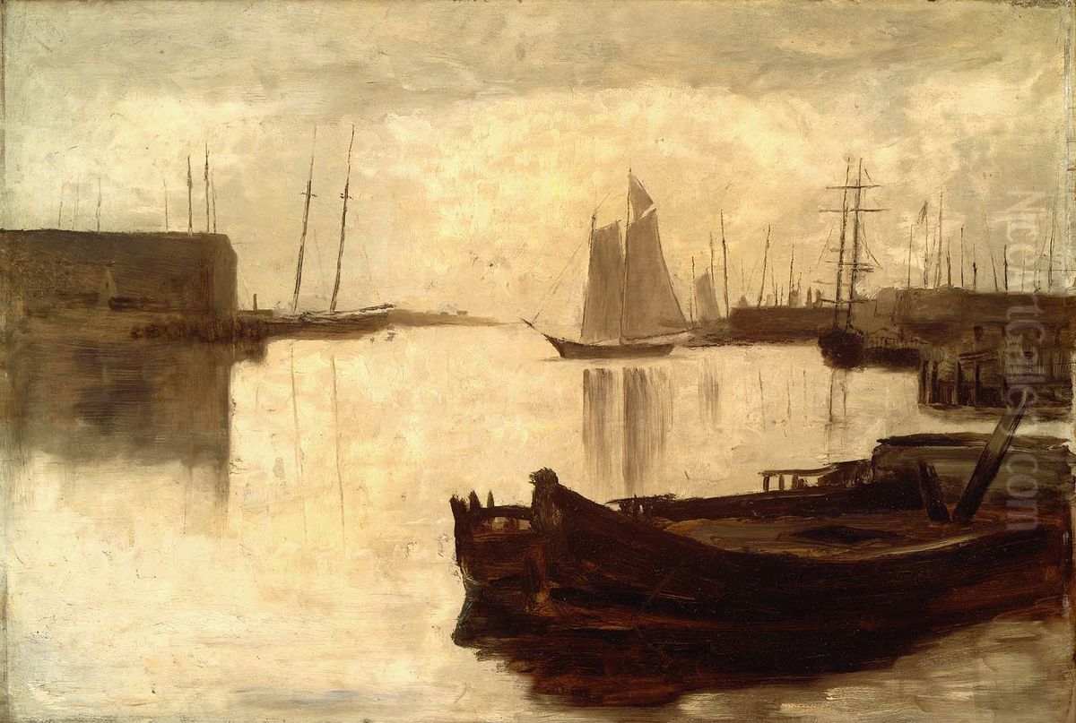 Nautilus Fleet Oil Painting by William Morris Hunt