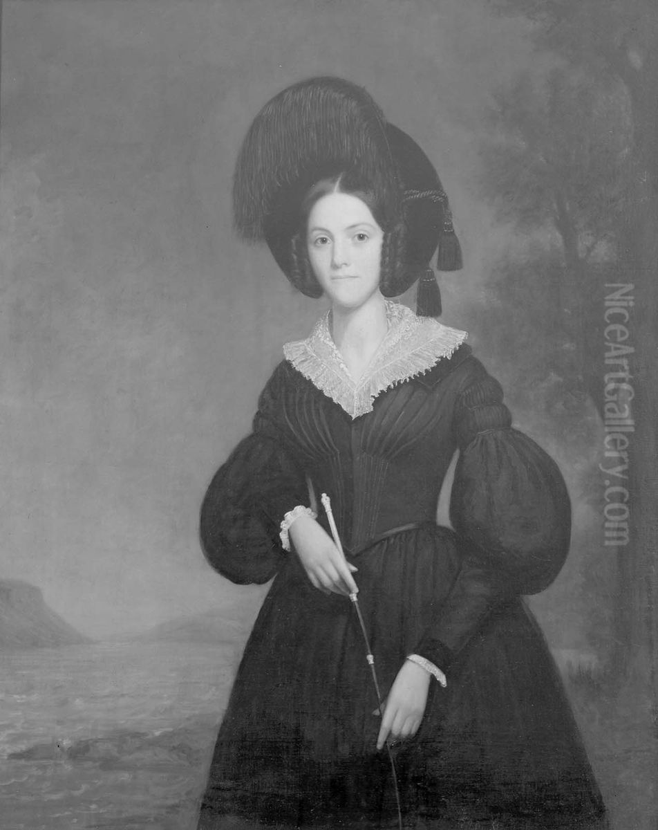 Mrs. Abraham Conger (Mary Rutgers McCrea Hedges) Oil Painting by William Page