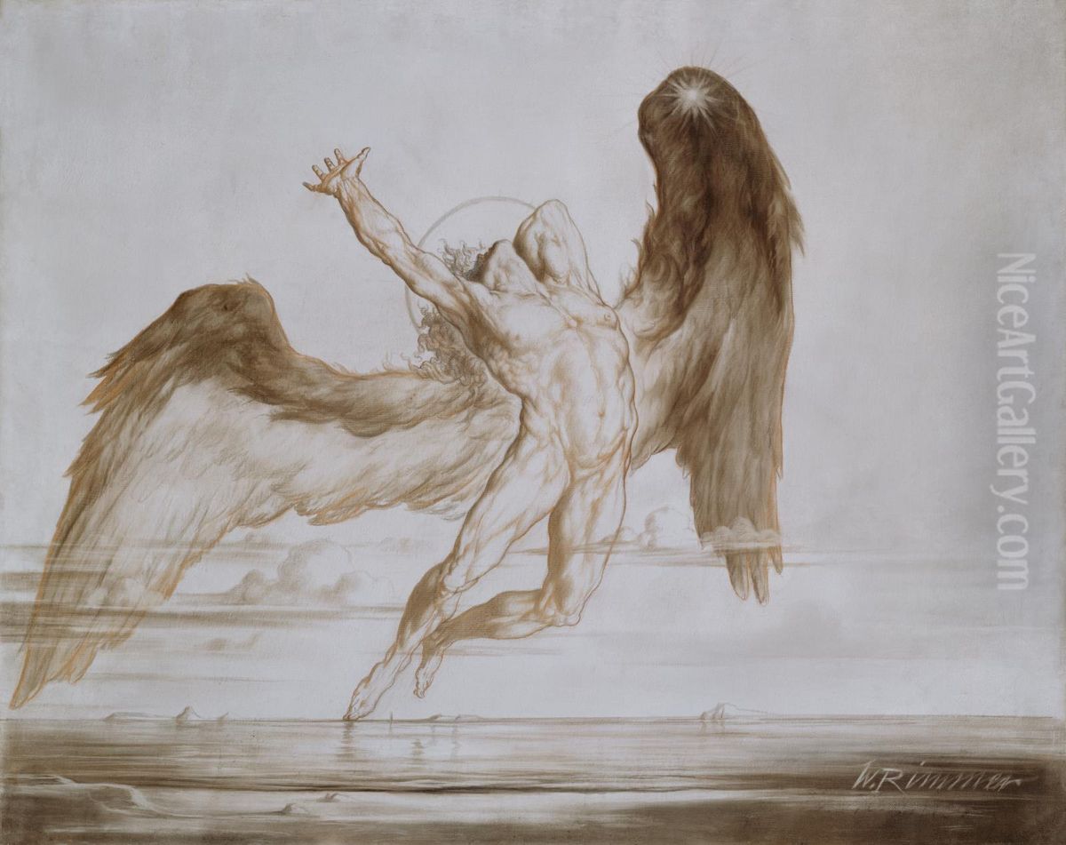 Evening (The Fall of Day) Oil Painting by William Rimmer