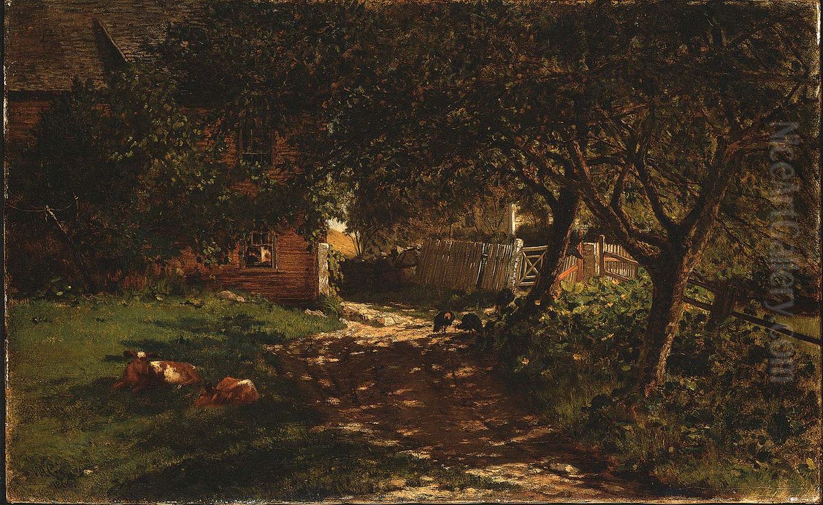 Farmhouse Oil Painting by Winckworth Allan Gay