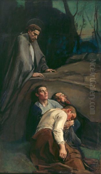 Getsemane Oil Painting by Magnus Enckell