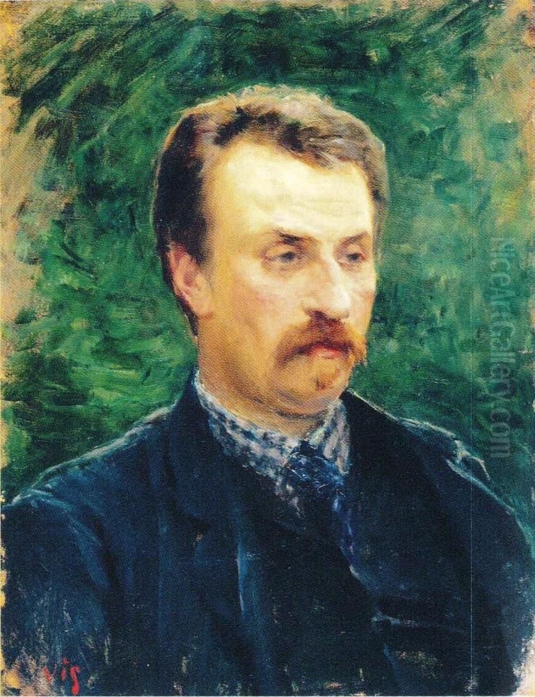 Portrait of Juhani Aho Oil Painting by Venny Soldan-Brofeldt