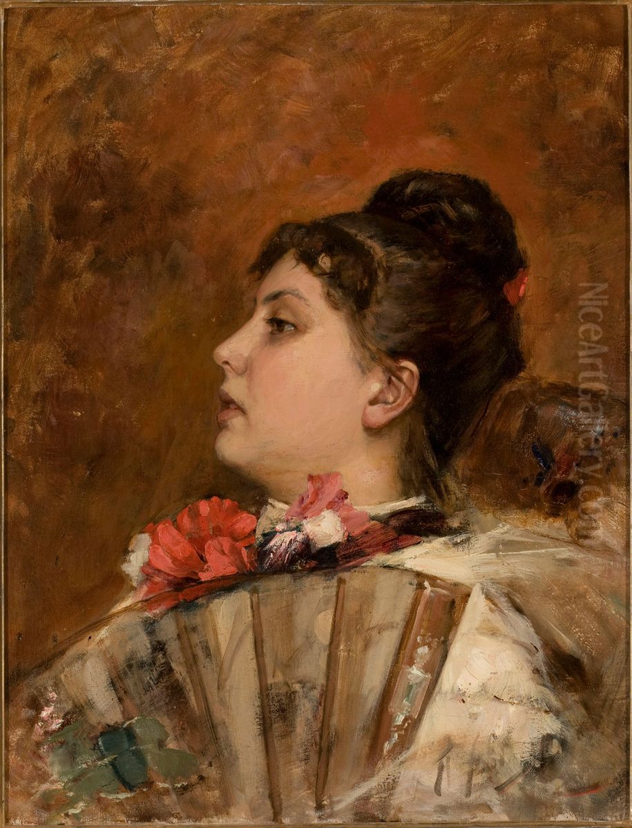 Kenraalitar Tatjana Petrovna Babtsehenkon muotokuva Oil Painting by Pavel Svedomsky