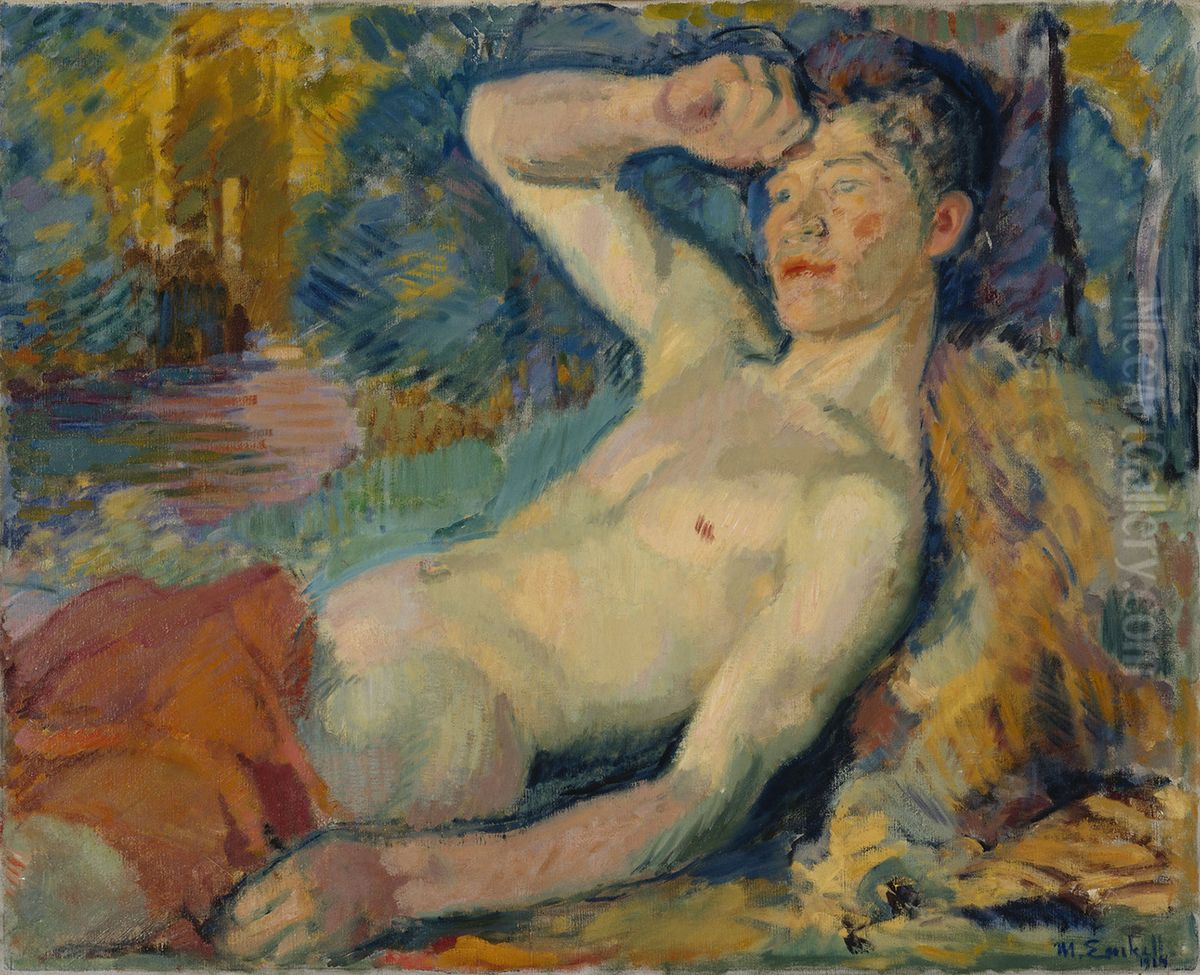 Faun Oil Painting by Magnus Enckell