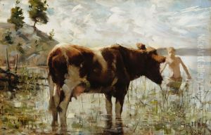 Cow and Boy