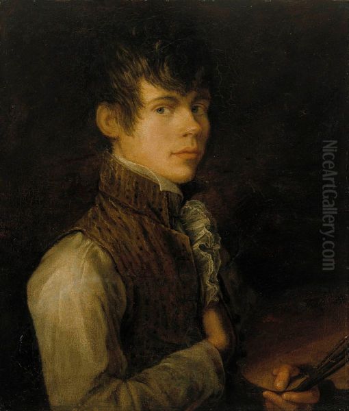 Self-Portrait Oil Painting by Aleksander Laureus