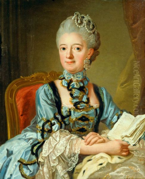 Portrait ofLouisa Ulrika of Prussia(1720-1782) Oil Painting by Lorens Pasch the Younger