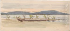 Landscape with boat ashore