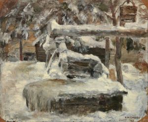 Snowy Courtyard