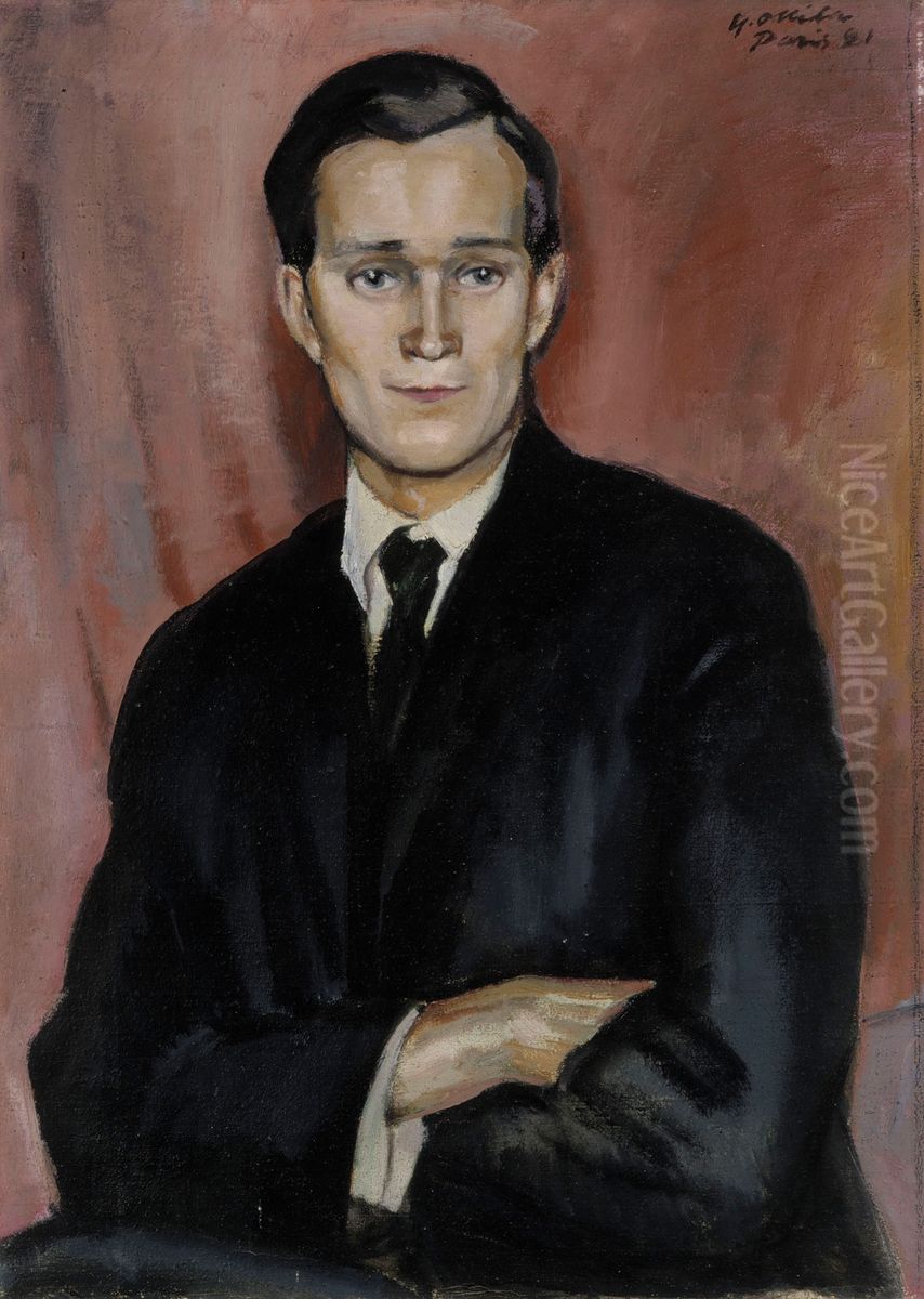 Urmakaren ; Guldsmed Oil Painting by Yrjo Ollila Urmakaren ; Guldsmed Oil Painting by Yrjo Ollila