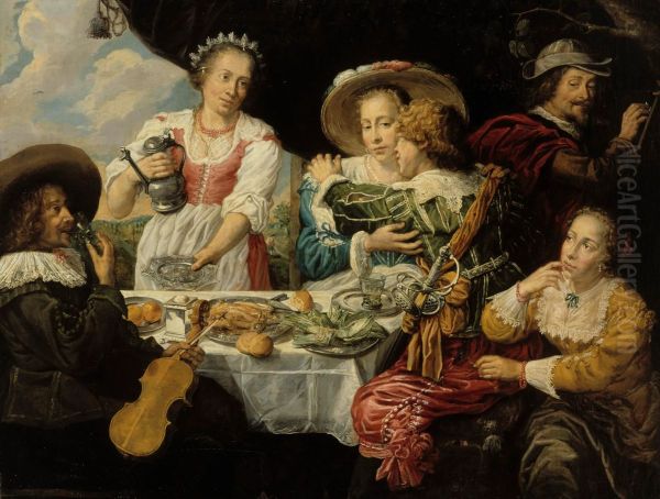 The Prodigal Son Oil Painting by Jan Cossiers