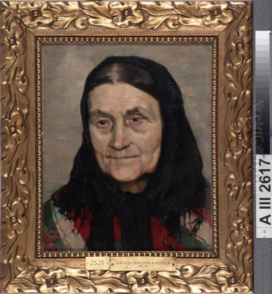 Bondgumma Oil Painting by Akseli Valdemar Gallen-Kallela