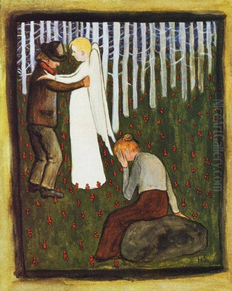 Drom Oil Painting by Hugo Simberg