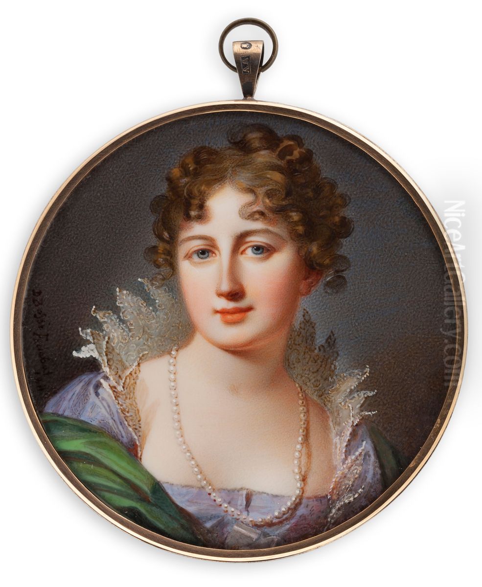Portrait of a lady Oil Painting by Johann Dominik Bossi