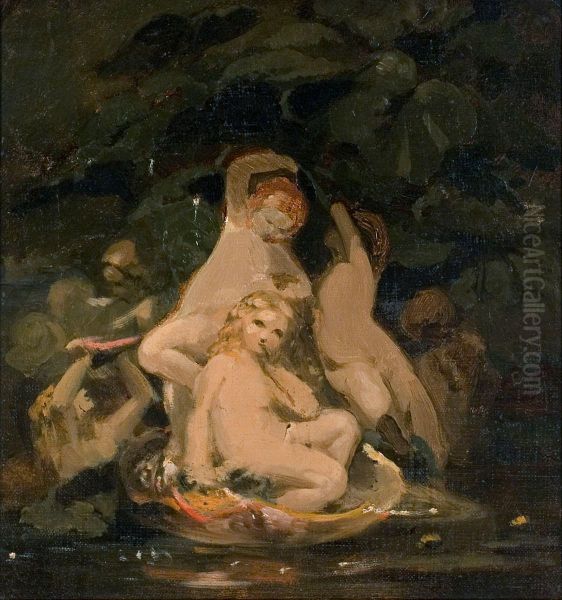 Nymfeja Oil Painting by Nils Blommer