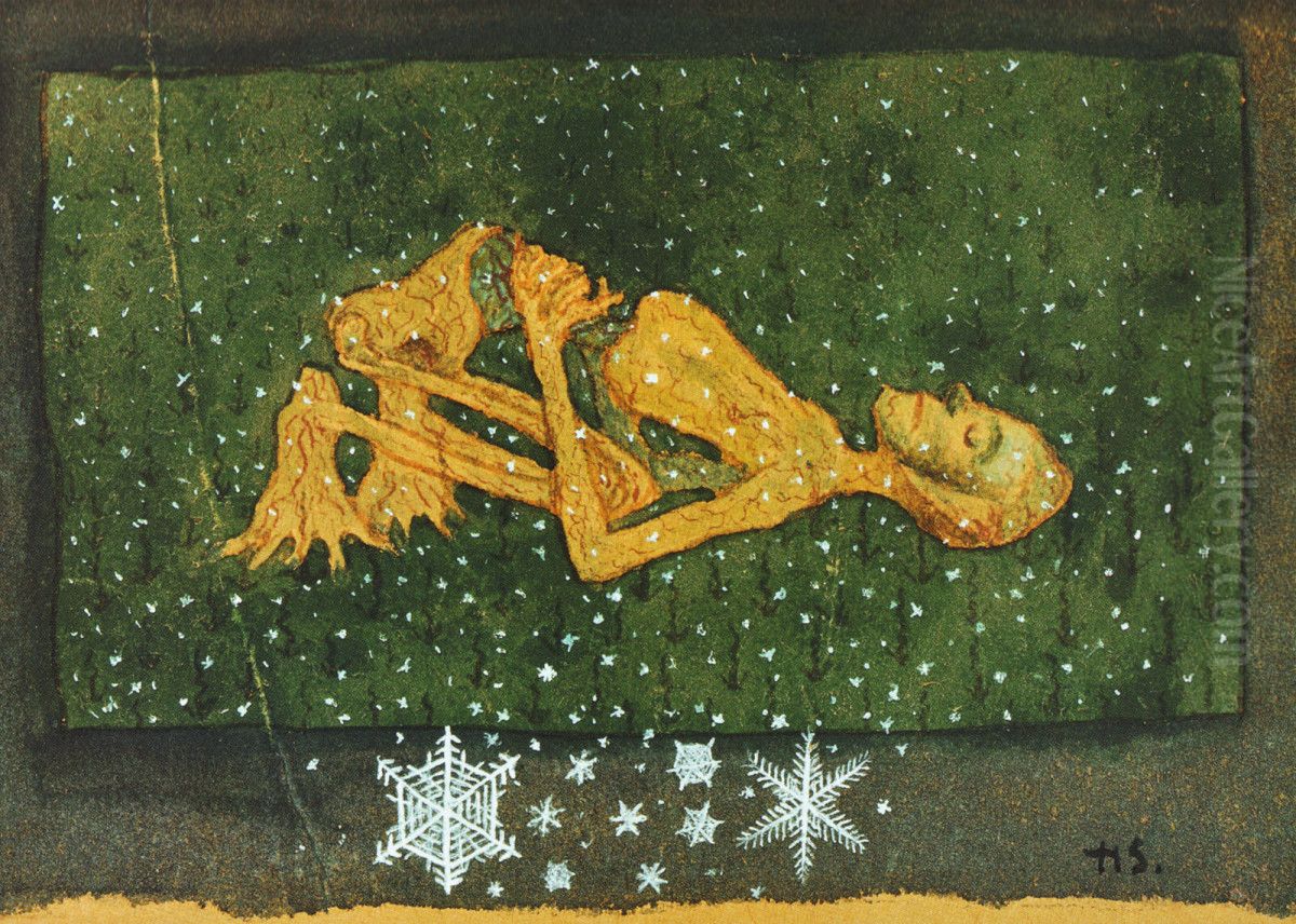 Hosten II Oil Painting by Hugo Simberg
