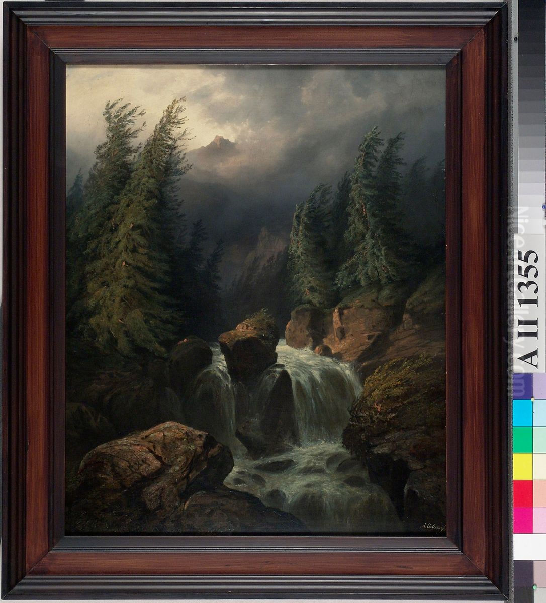 Alppikoski Oil Painting by Alexandre Calame