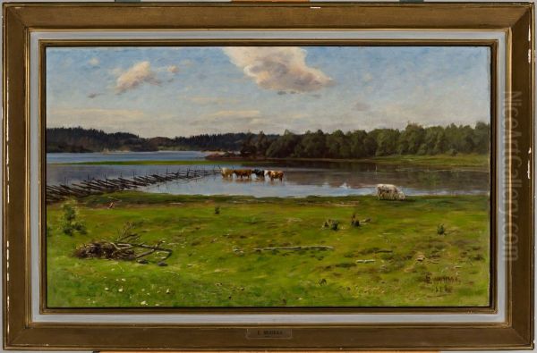 Shore Landscape from Aland Oil Painting by Elias Muukka