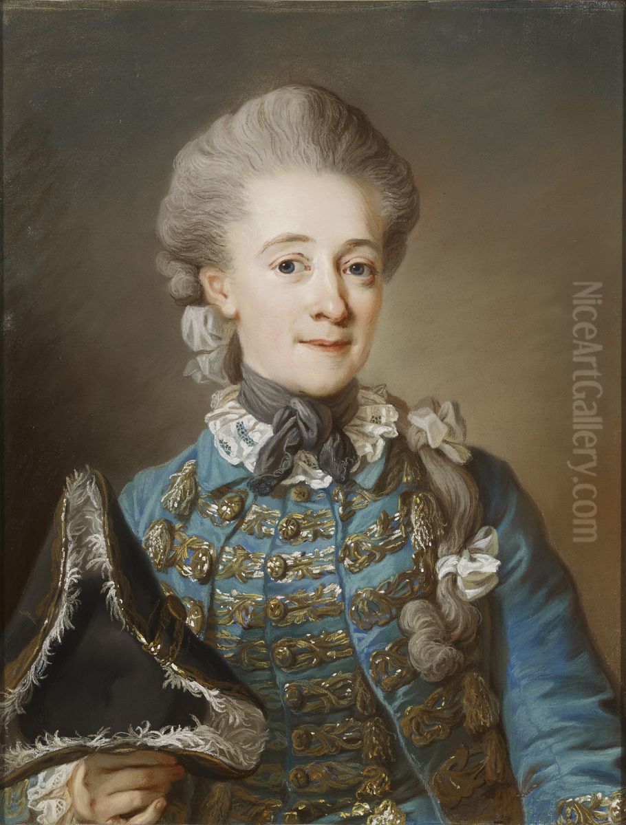 Friherinna Ulrica Fredrika Cedercreutz Oil Painting by Gustaf Lundberg