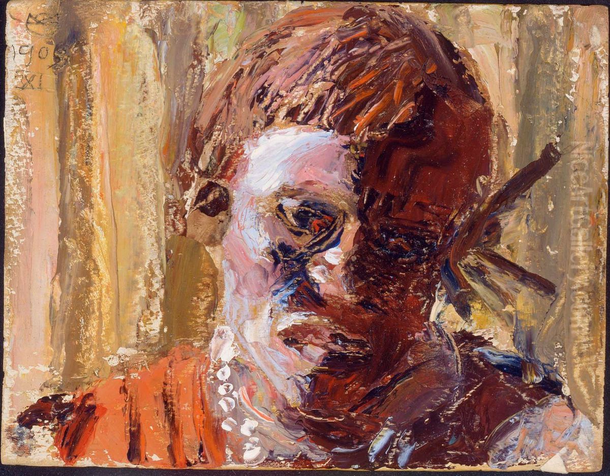 A Kikuyu Man Oil Painting by Akseli Valdemar Gallen-Kallela