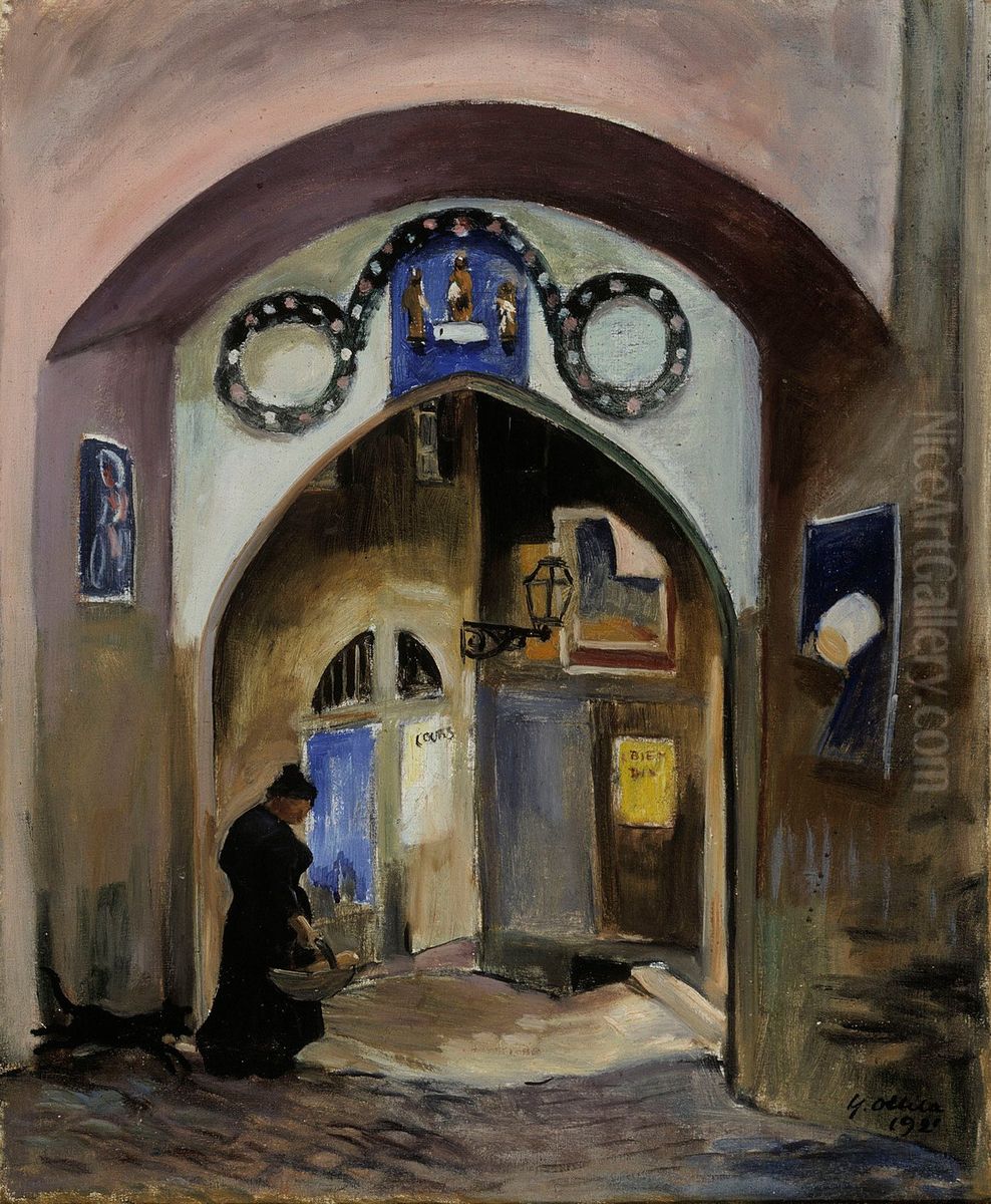 Vault in Semur Oil Painting by Yrjo Ollila