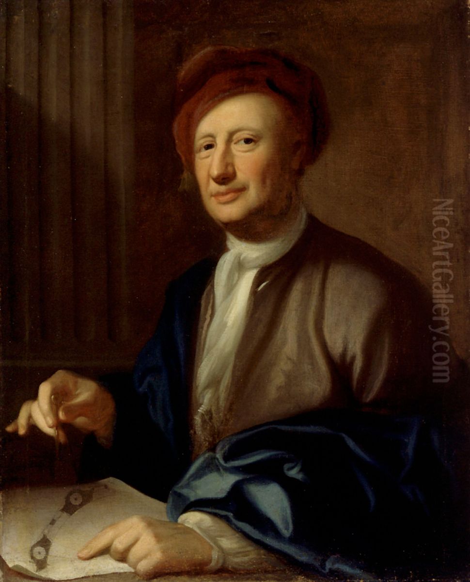 Goran Josua Adelcrantz Oil Painting by Georg Engelhard Schroder