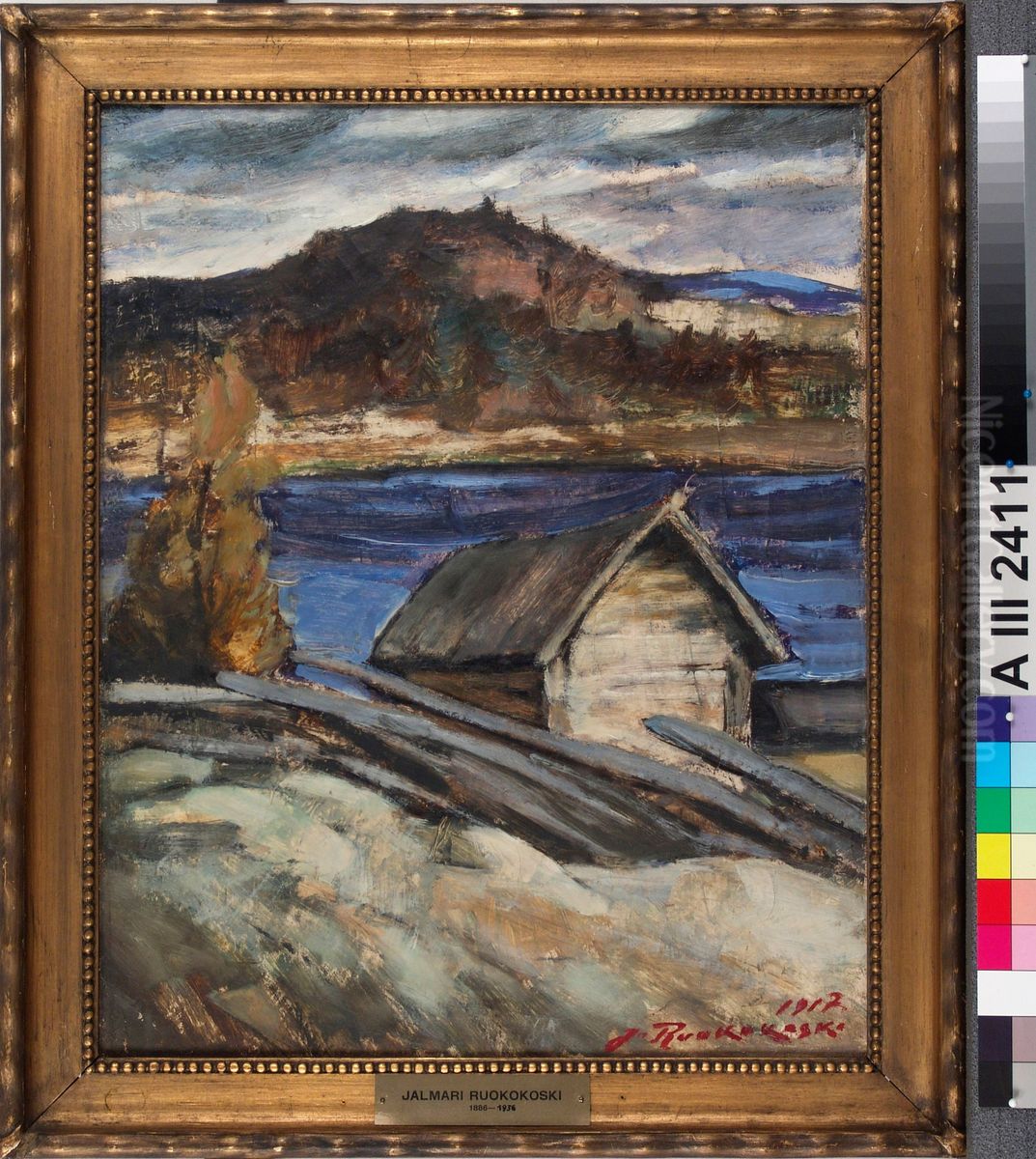 Syysmaisema Oil Painting by Jalmari Ruokokoski