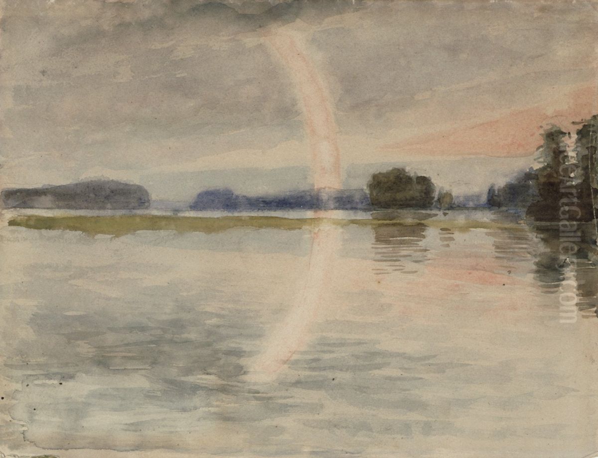 Rantamaisema Oil Painting by Albert Edelfelt