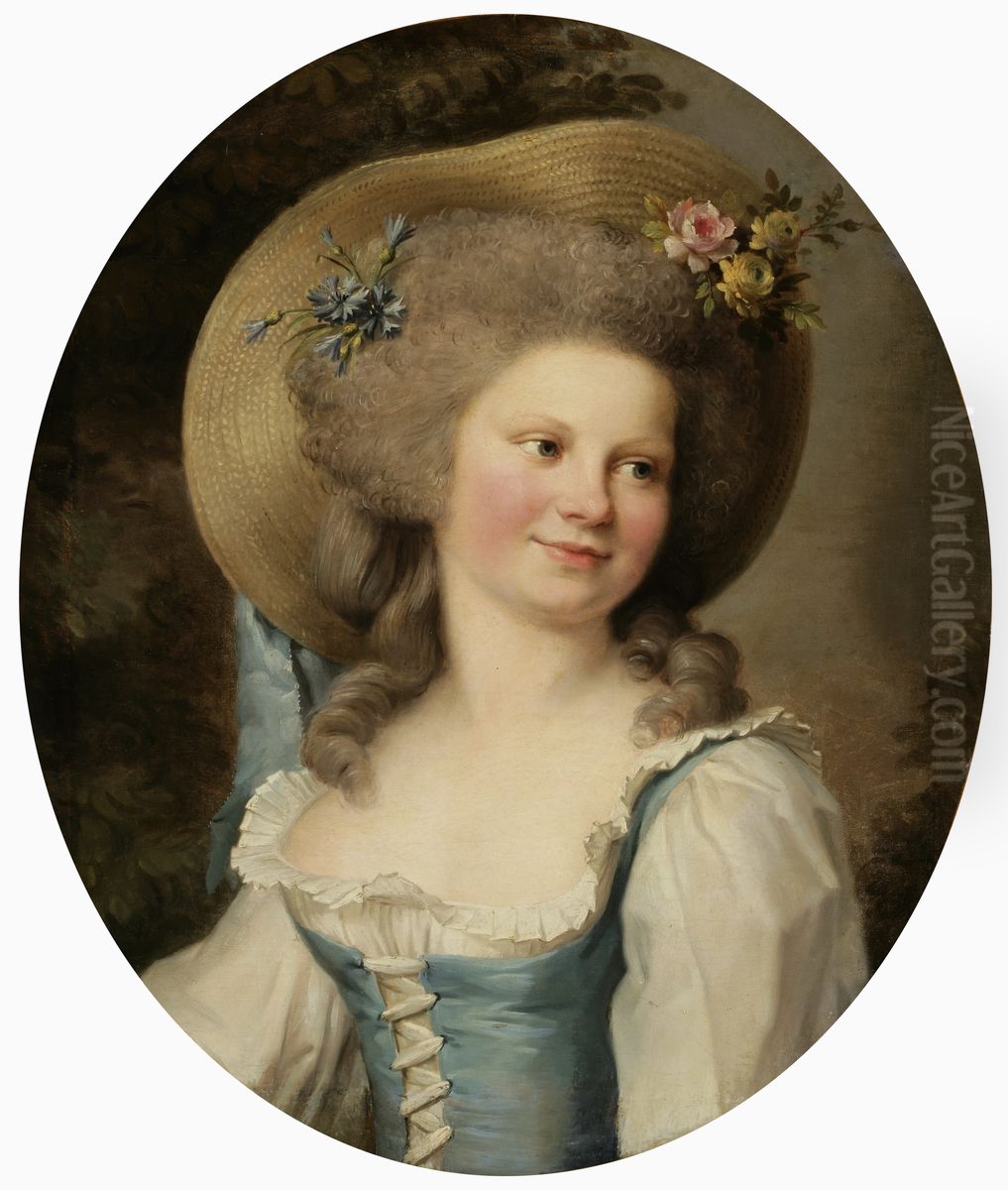 Mme Dugazon in the role of Babet Oil Painting by Adelaide Labille-Guiard