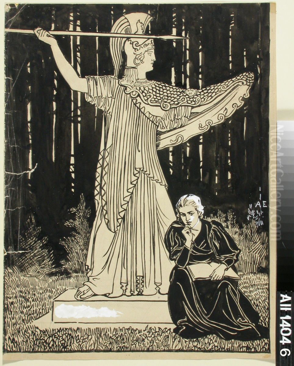 Ateneum-lehden kansikuva, julkaisija Wentzel Hagelstam Oil Painting by Albert Edelfelt