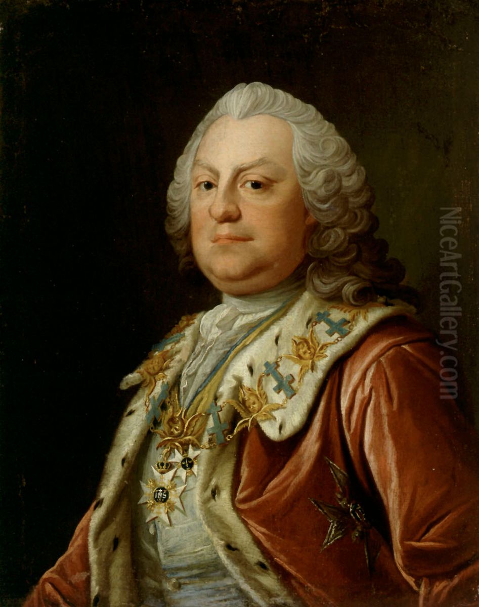 Baron Nils Palmstjerna Oil Painting by Olof Arenius