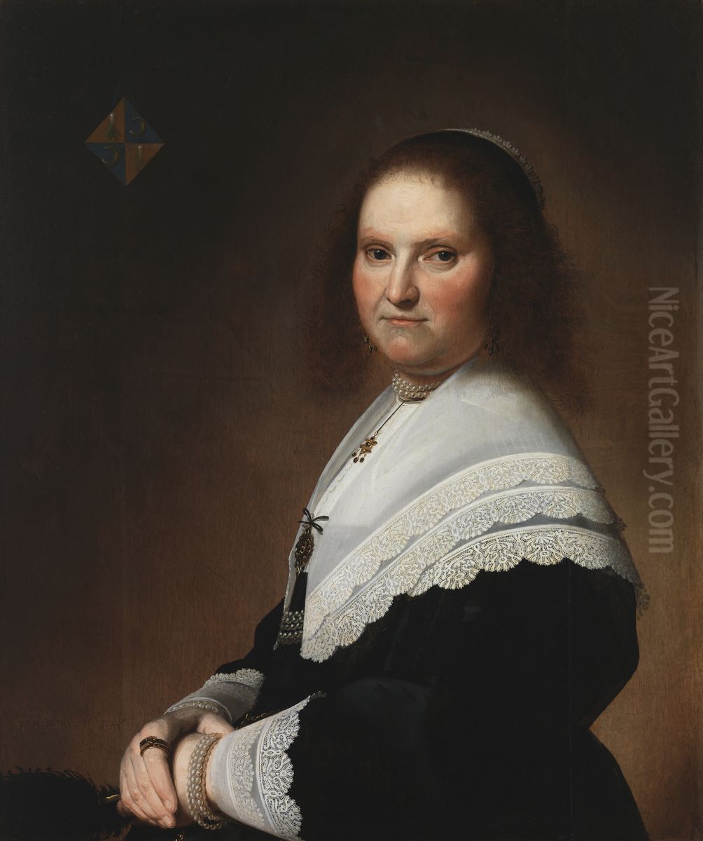 Anna von Schoonhoven Oil Painting by Johannes Cornelisz Verspronck